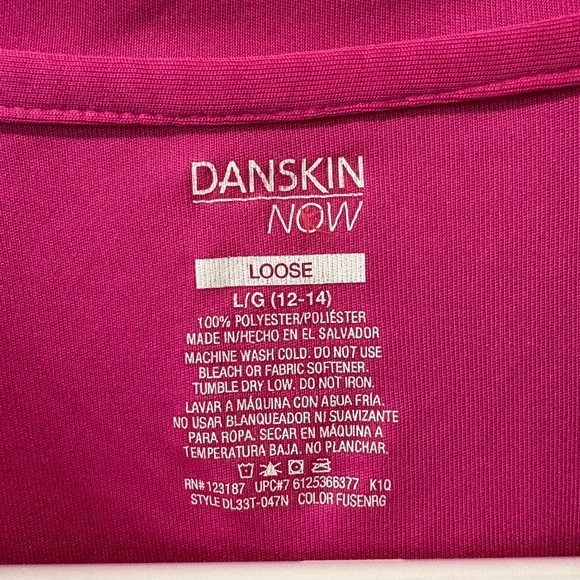 Danskin Now Magenta Short Sleeve Top - Picture 2 of 7